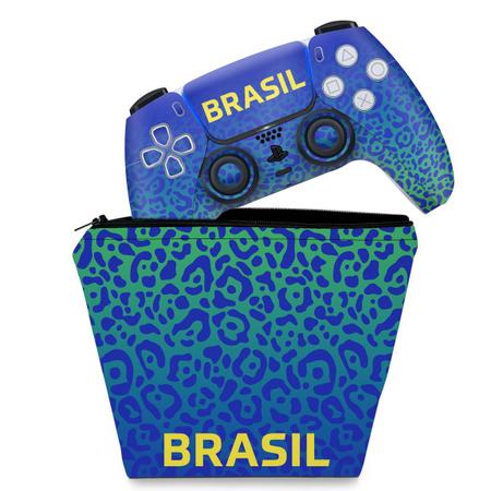 Capa PS5 Controle Case - Brasil - Pop Arte Skins