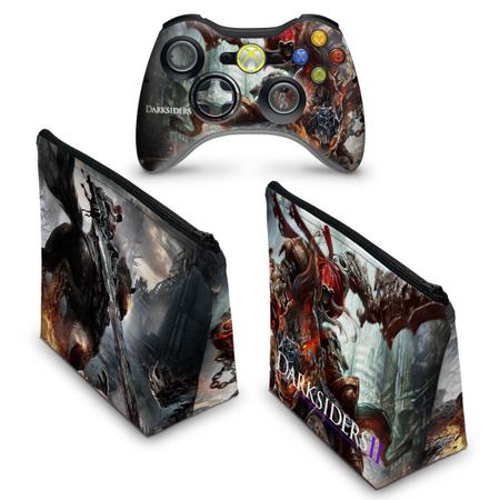 Imagem de Capa Case e Skin Compatível Xbox 360 Controle - Darksiders Wrath Of War