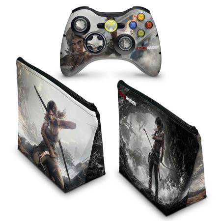 Imagem de Capa Case e Skin Compatível Xbox 360 Controle - Tomb Raider
