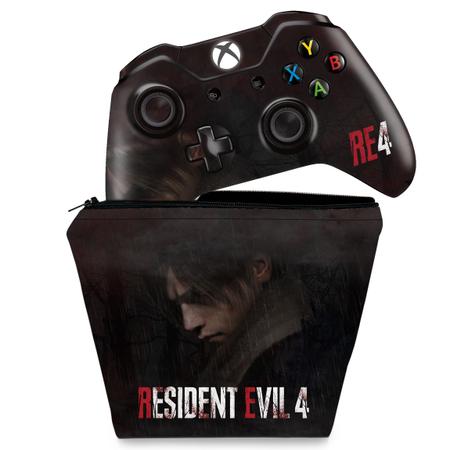 Capa Case e Skin Compatível Xbox One Fat Controle - Resident Evil