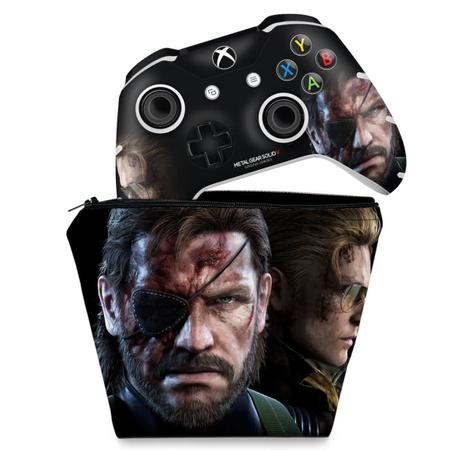 Imagem de Capa Case e Skin Compatível Xbox One Slim X Controle - Metal Gear Solid V