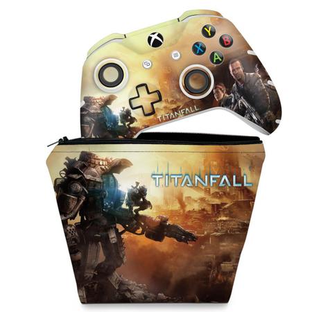 Imagem de Capa Case e Skin Compatível Xbox One Slim X Controle - Titanfall
