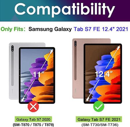 Imagem de Capa Case Giratória 360º Samsung Galaxy Tab S7 Fe 12.4 T736