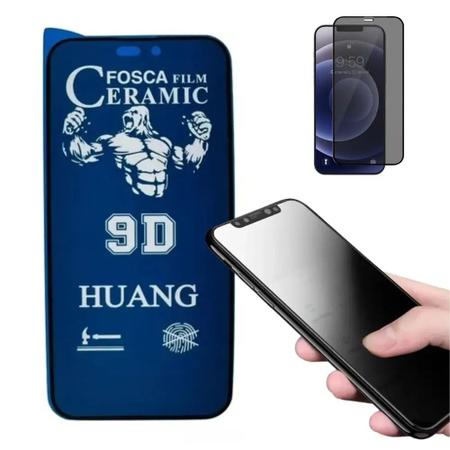 Imagem de Capa Case Luxo Glass + Película Foca Privacidade Para Iphone 12 Cor:Cinza