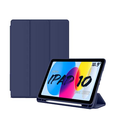 Imagem de Capa case p/ Apple iPad (10ª geração) 10.9"C/Compart. Pen Menor Preço