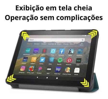Imagem de Capa Case Para Tablet Amazon Fire Hd 8 2020 + Película Vidro