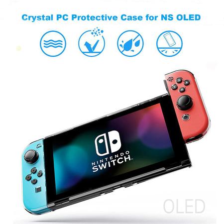 Capa de plástico para nintendo switch, revestimento rígido