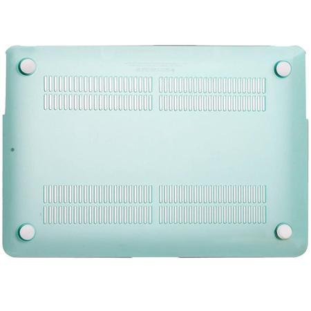 Imagem de Capa Case Slim Macbook New Air 13" A1932 / A2179 / A2337 Com Chip M1 - Verde Agua Fosco
