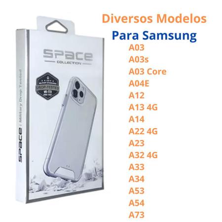 Imagem de Capa Case Space P/ Samsung A03 Core A04E A12 A14 A22 A23 A32 A33 A34 A53 A54 A73