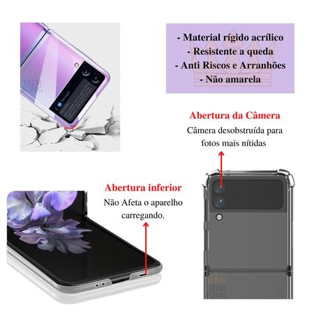 Imagem de capa celular fina antiquedas para Samsung Galaxy Z flip 4