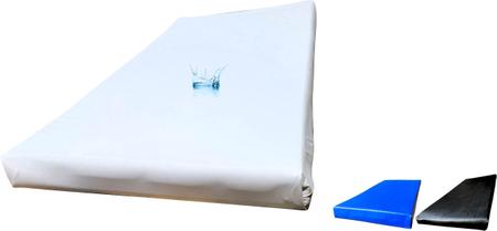 Imagem de Capa colchão hospitalar impermeável solteiro lençol pvc protetor colchonete tecido cama tecido antiácaro leito repouso hospital mofo clínica maca