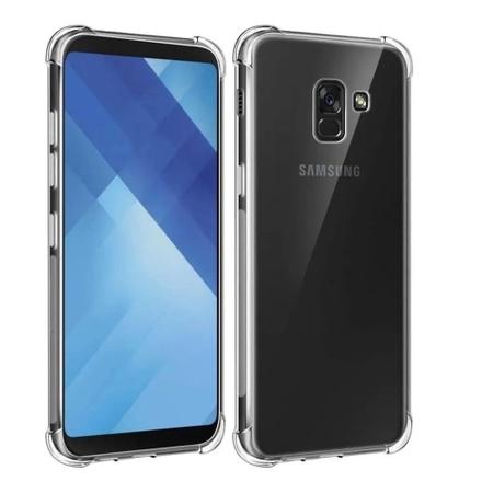 Imagem de Capa Com Bordas Anti Shock + Película de Vidro 3D Para Samsung Galaxy A8 2018