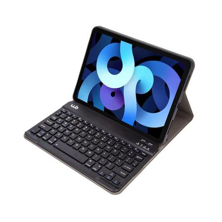 Imagem de Capa com teclado para iPad Air 4ª e 5ª 10.9" Polegadas WB Preto com duração de até 35 horas de bateria