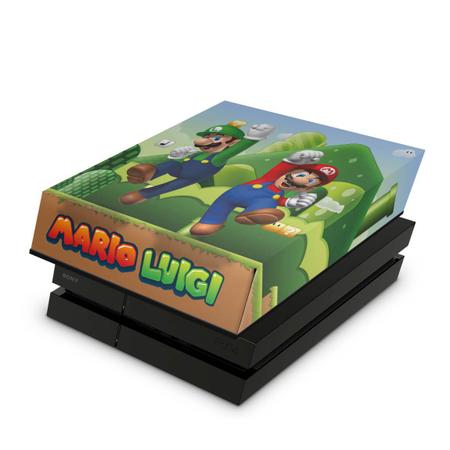 Capa Anti Poeira e Skin Compatível PS4 Fat - Super Mario Bros