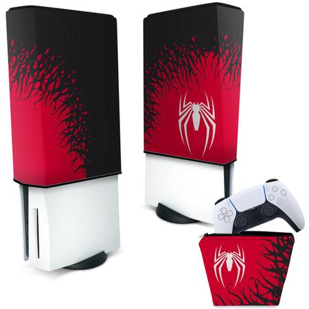 Imagem de Capa Compatível PS5 Anti Poeira e Case Controle - Spider-Man Homem Aranha 2 Edition