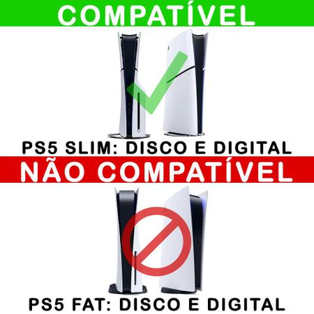 Imagem de Capa compatível PS5 Slim Horizontal Anti Poeira - Modelo 070