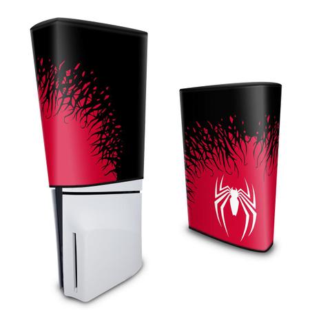Imagem de Capa compatível PS5 Slim Vertical Anti Poeira - Spider-Man Homem Aranha 2 Edition