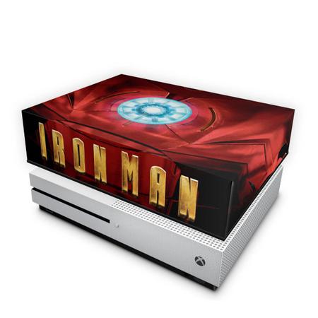 Imagem de Capa Compatível Xbox One S Slim Anti Poeira - Iron Man - Homem De Ferro