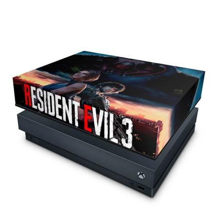 Capa Anti Poeira e Skin Xbox One X - Resident Evil 4 Remake em