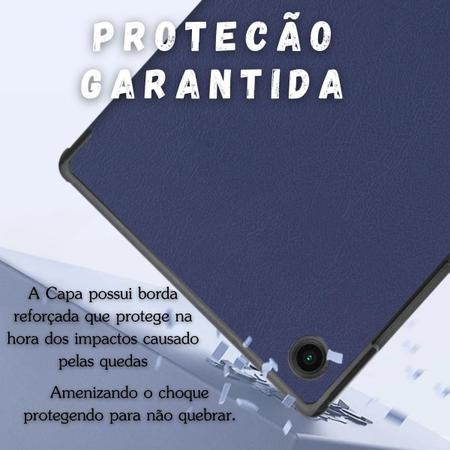 Imagem de Capa Couro + Película Vidro Para Tablet Samsung A9+ 11 X210