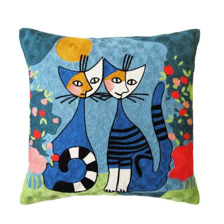 Capa De Almofada Desenho Gatos