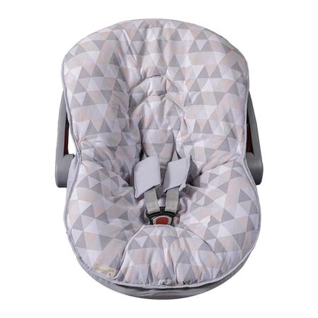 Imagem de Capa de Bebê Conforto 100% Algodão Triângulos