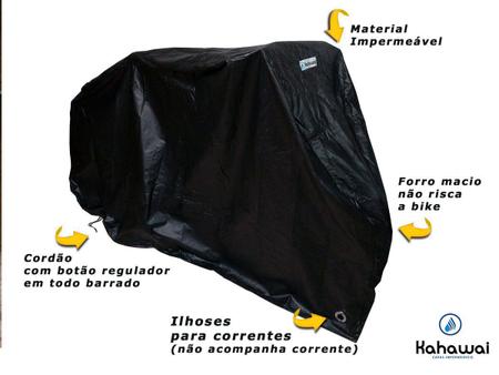 Capa de Bicicleta Imperme vel Aro 26 29 700 Com Forro Kahawai