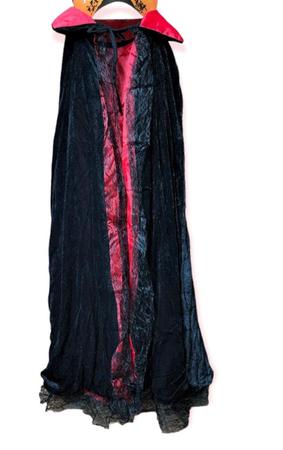 Fantasia Drácula Vampiro Halloween Adulto Roupa e Capa Luxo - 7