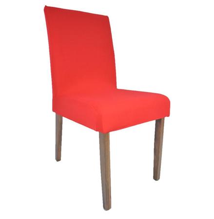 Imagem de Capa de Cadeira Malha - Cor Vermelho - Kit 10 Capas
