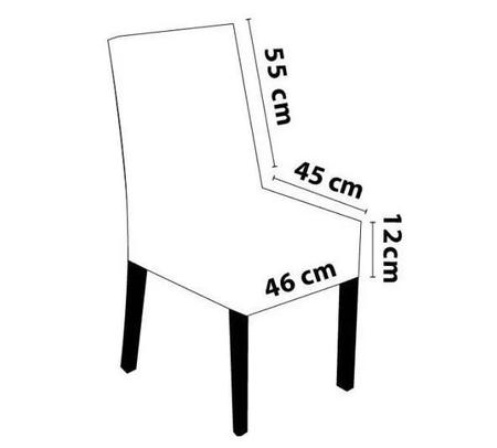 Imagem de Capa de Cadeira Malha Suplex - Cor Primavera - Kit 8 Capas