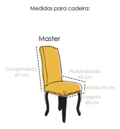 Capa de Cadeira Master Estampada Magnolia Sultan Imagem de Capa de Cadeira Master Estampada Magnolia Sultan