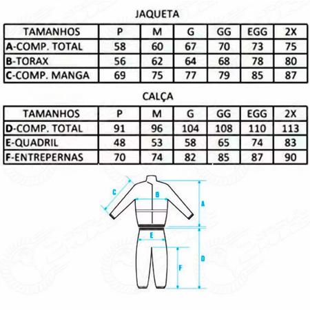 Imagem de Capa De Chuva Conjunto Impermeável Motoqueiro Roupa C/ Bolso