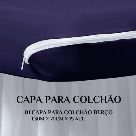 Imagem de Capa de Colchão Berço 130x70 Antiácaro em Malha Gel Proteção Garantida
