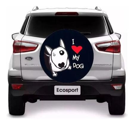 Imagem de Capa De Estepe' Crossfox 2014 2015 Cadeado I Love My Dog