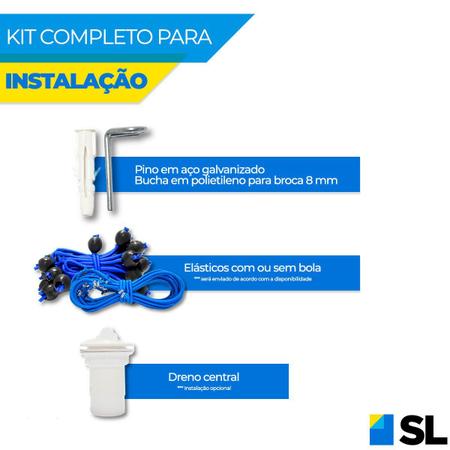 Imagem de Capa de Piscina 15 em 1 Segurança Proteção SL500 Azul 6,5x4