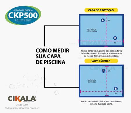 Imagem de Capa de Piscina 500 Micras 7x4 Metros 10 em 1 em Polietileno + Kit de Instalação