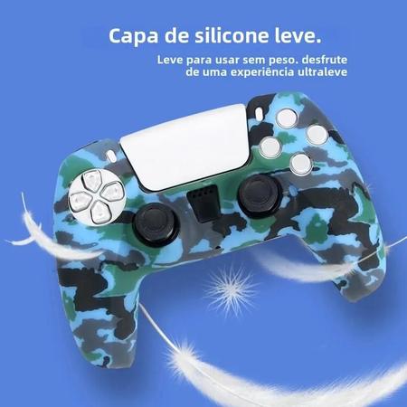 Imagem de Capa de Silicone Camuflada para Controle Playstation 5 - Design Data Frog