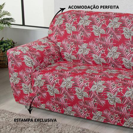 Imagem de Capa De Sofá Estampada Coladinha Spandex 3 Lugares Top Estampa 03