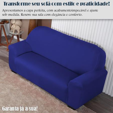 Imagem de Capa De Sofa Lisa 2 E 3 Lugares Malha Gel Várias Cores