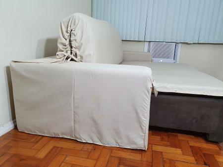 Imagem de Capa de sofá Retrátil 3 lugares Gorgurão até 2,35m