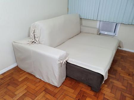 Imagem de Capa de sofá Retrátil 3 lugares Gorgurão até 2,35m
