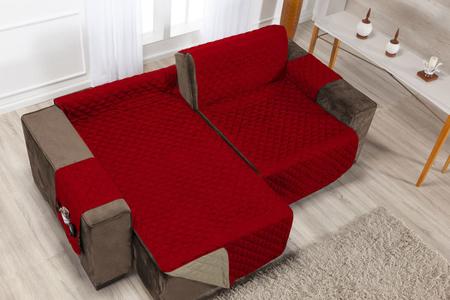 Imagem de Capa de sofa retratil e reclinavel protetor em dupla face largura de 1,80m