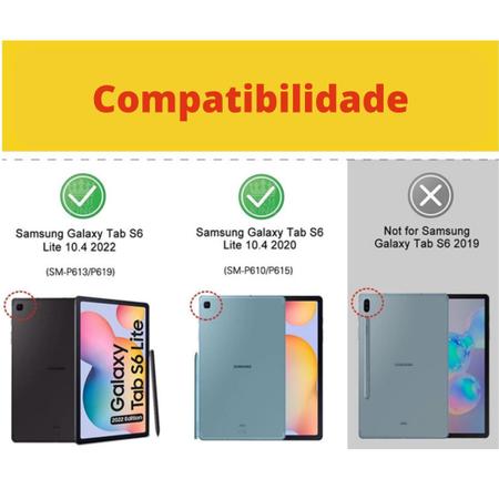 Imagem de Capa Encaixe Perfeito + Pelicula de Vidro Para  Tab S6 Lite