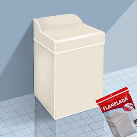 Capa Flanelada Máquina De Lavar Para Diversas Marcas - P - Plast Leo Imagem de Capa Flanelada Máquina De Lavar Para Diversas Marcas - P
