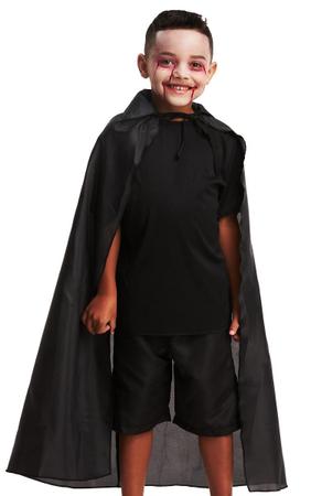 Fantasia Drácula Infantil Vampirinho Com Capa Para Halloween em 2023