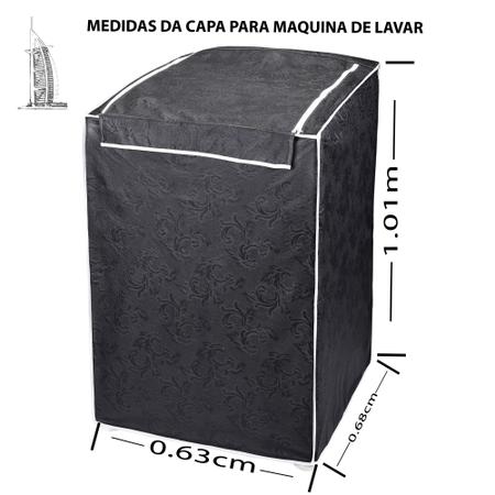 Imagem de Capa Impermeável Máquina De Lavar Brastemp Colormaq Consul 10kg 11kg E 12kg