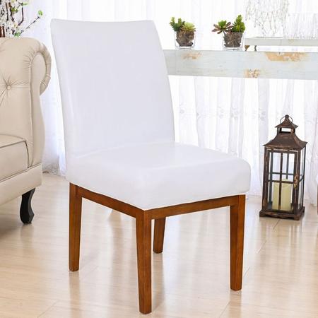 Imagem de Capa Impermeável para Cadeira Jantar 8 Lugares Branca Luxo