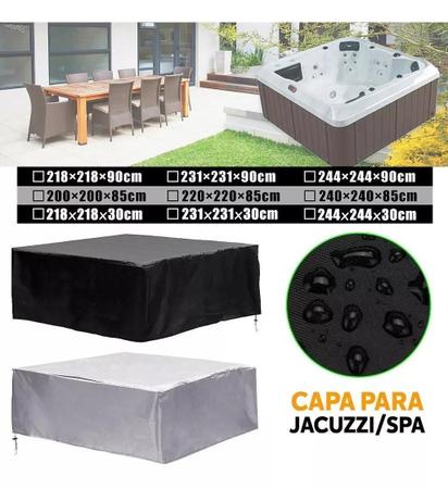 Imagem de Capa Impermeável Para Jacuzzi/Spa 231X231X90Cm