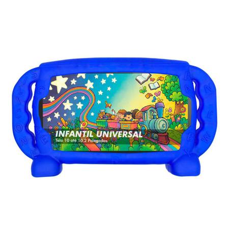 Imagem de Capa Infantil Tablet 10 Polegadas Todas Marcas Case Top Azul