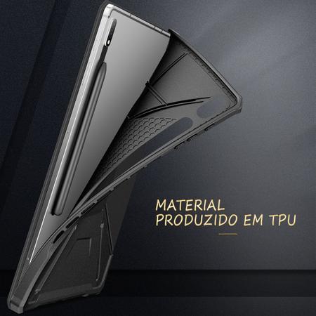 Imagem de Capa INFiLAND Flex Cover Tab S8 Plus 12.4 pol 2022 SM-X800 SM-X806 c/ Função Wake Sleep e Suporte S pen